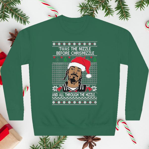 Snoop Dogg Twas The Nizzle Ugly Christmas Sweatshirt