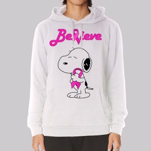 Snoopy Breast Cancer Pink Awareness Sweatshirt