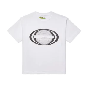 Sp5der Jumbo Globe White Tee  Get Up to 30 Discount
