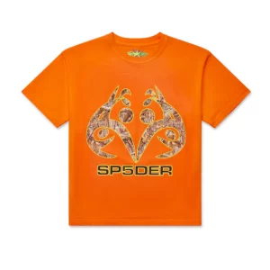 Sp5der Orange Real Tree Tee  Limited Stock  Shop Now