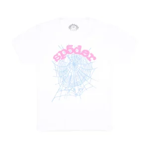 Sp5der White Og Web Baby Tee  Limited Stock  Shop Now