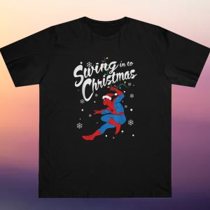 Spider-Man Swing In To Christmas T-shirt