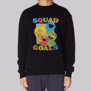 Squad Goals Sesame Street Sweatshirt Womens 4