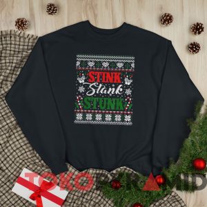 Stink Stank Stunk Funny Christmas Ugly Sweatshirt