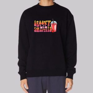 Strawberry Foodie Groovy Smoothie Sweatshirt 4