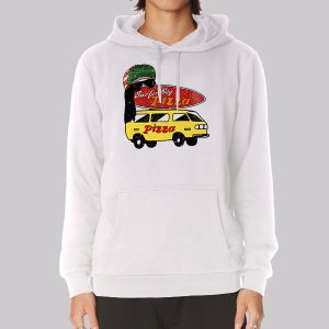 Summers Surfer Boy Pizza Sweatshirt