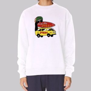 Summers Surfer Boy Pizza Sweatshirt 4