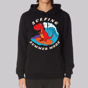 Surfing Summer Mode Chibi T Rex Sweatshirt
