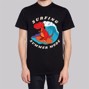Surfing Summer Mode Chibi T Rex Sweatshirt 2 Surfing Summer Mode Chibi T Rex Sweatshirt 3