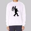 Swag Sign Bigfoot American Flag Sweatshirt