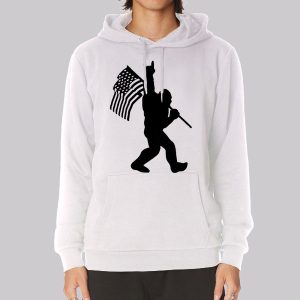 Swag Sign Bigfoot American Flag Sweatshirt