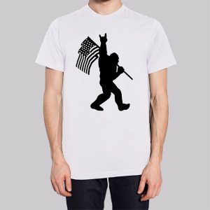 Swag Sign Bigfoot American Flag Sweatshirt 3