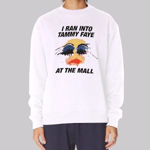 Tammy Faye at the Mall Vintage White Sweatshirt