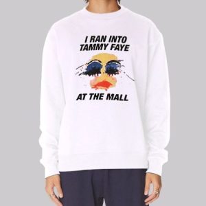 Tammy Faye at the Mall Vintage White Sweatshirt 4