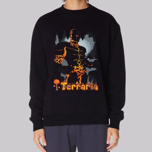 Terraria Logo Molten Armor Sweatshirt Terraria Logo Molten Armor Sweatshirt