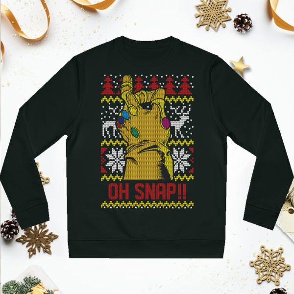 Thanos Oh Snap Ugly Christmas Sweatshirt