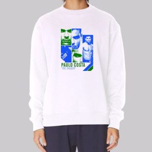 The Eraser College Paulo Costa Sweatshirt White 3 The Eraser College Paulo Costa Sweatshirt White 4