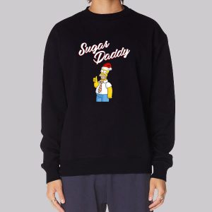 The Homer Simpson Sugar Daddy Sweatshirt The Homer Simpson Sugar Daddy Sweatshirt