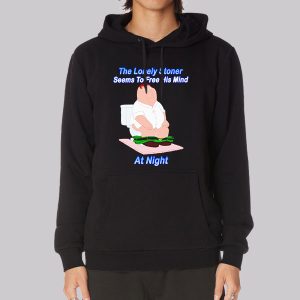 The Lonely Stoner Seems to Free His Mind at Night Meme Sweatshirt