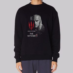 The Witcher Geralt of Rivia White Sweatshirt The Witcher Geralt of Rivia White Sweatshirt