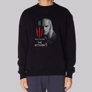 The Witcher Geralt of Rivia White Sweatshirt 3 The Witcher Geralt of Rivia White Sweatshirt 4