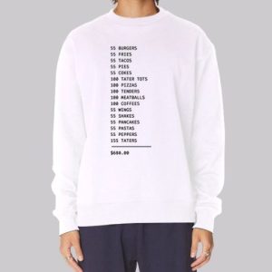 Tim Robinson 55 BURGERS 55 Fries Sweatshirt 4