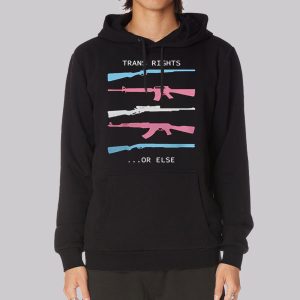 Trans Right or Else Trans Gun Sweatshirt