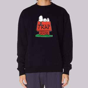 Trap House Logo Snoopy Parody Sweatshirt