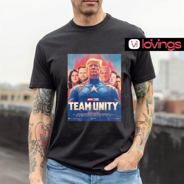 Trump Captain America and Team Unity Marvel shirt