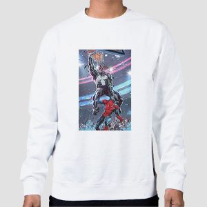 Venom Dunking on Spider Man Poster Sweatshirt