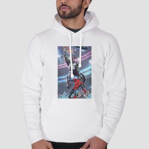 Venom Dunking on Spider Man Poster Sweatshirt