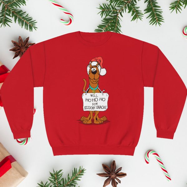 Vintage 1997 Will Ho Ho Ho For Scooby Snacks Christmas Sweatshirt