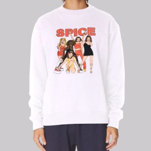 Vintage 90s Cartoon Spice Girls Sweatshirt 4