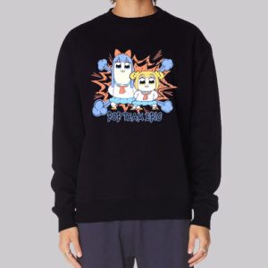 Vintage Anime Popuko Pop Team Epic Sweatshirt 3 Vintage Anime Popuko Pop Team Epic Sweatshirt 4