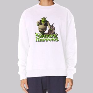 Vintage Cartoon Donkey and Shrek Sweatshirt 4