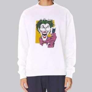 Vintage Comic Creepy Joker Sweatshirt 4