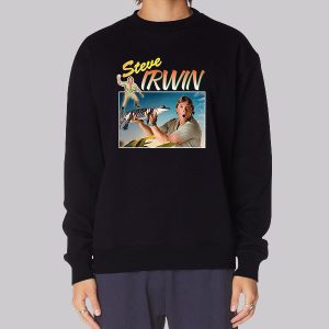 Vintage Crocodile Hunter Crikey TV Show Steve Irwin Sweatshirt Vintage Crocodile Hunter Crikey TV Show Steve Irwin Sweatshirt
