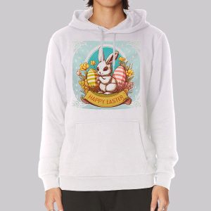 Vintage Floral Bunny Happy Easter Sweatshirt