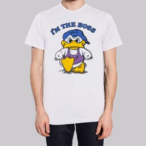 Vintage Funny I M the Boss Duck Sweatshirt 3
