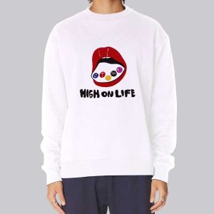Vintage Lips Terre High on Life Sweatshirt