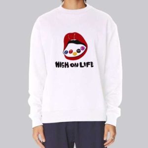 Vintage Lips Terre High on Life Sweatshirt 4