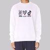 Vintage Peace Love Tiktok Sweatshirt