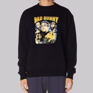 Vintage Portrait Bad Bunny Concert Sweatshirt 4