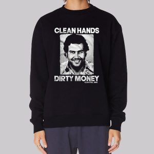 Vintage Retro Dirty Hands Clean Money Sweatshirt Vintage Retro Dirty Hands Clean Money Sweatshirt