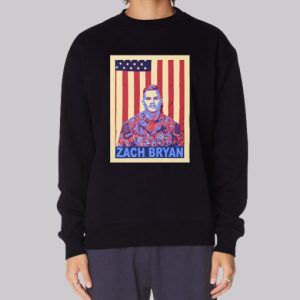 Vintage Retro Zach Bryan American Flag Sweatshirt 4