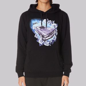 Vintage Rose Flowers Hot Wheels Sweatshirt