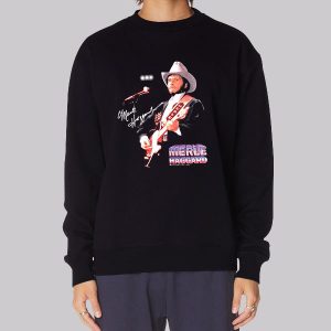 Vintage Signature Cowboy Merle Haggard Sweatshirt Vintage Signature Cowboy Merle Haggard Sweatshirt