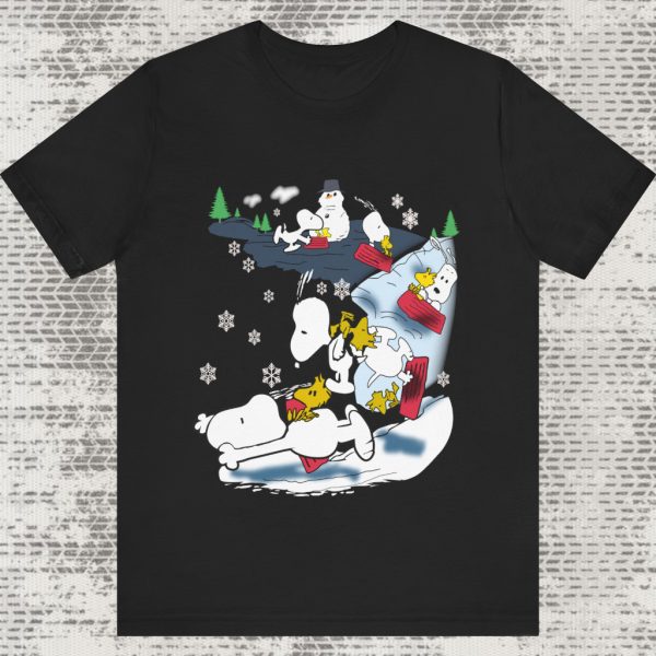 Vintage Snoopy Woodstock Snow Christmas Shirt