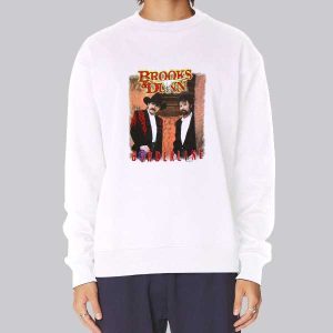 Vtg Album Borderline Brooks and Dunn Sweatshirt