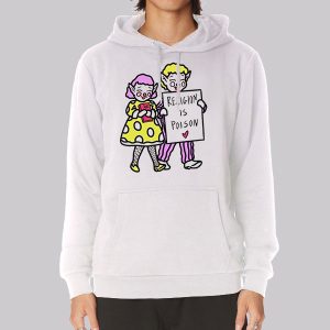 Vtg Funny Religion Is Poison Sweatshirt